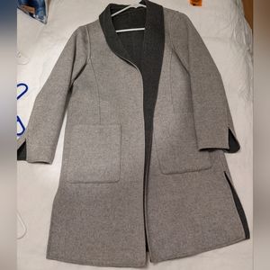 Banana Republic Reversible Felted Car Coat / Coatigan